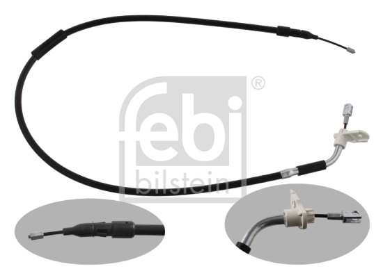 Cablu, frana de parcare spate dreapta (34909 FEBI BILSTEIN) MERCEDES-BENZ
