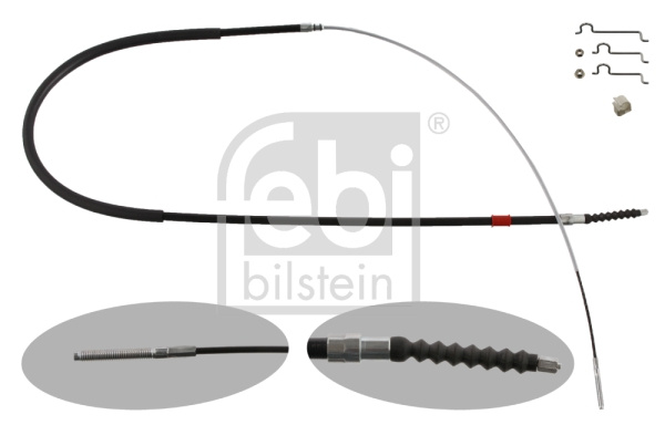 Cablu, frana de parcare spate dreapta (36674 FEBI BILSTEIN) BMW
