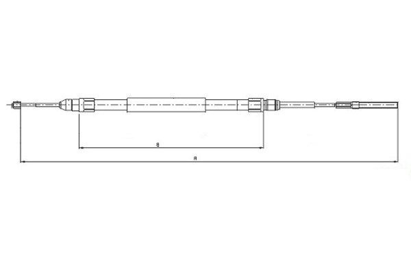 Cablu, frana de parcare spate dreapta (44009000 TEXTAR) BMW