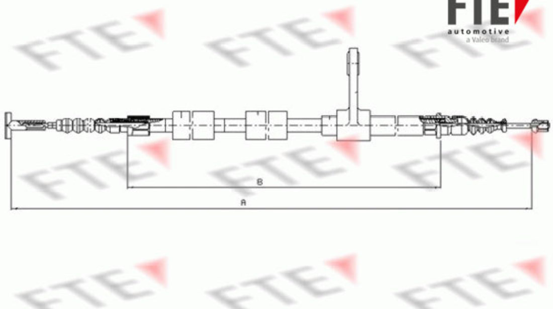 Cablu, frana de parcare spate dreapta (FBS01006 FTE) ALFA ROMEO