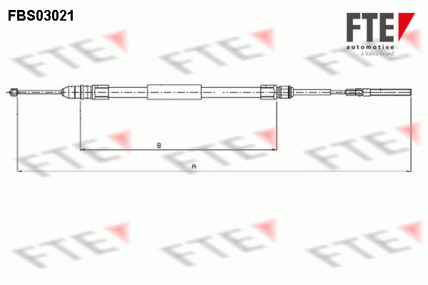 Cablu, frana de parcare spate dreapta (FBS03021 FTE) BMW