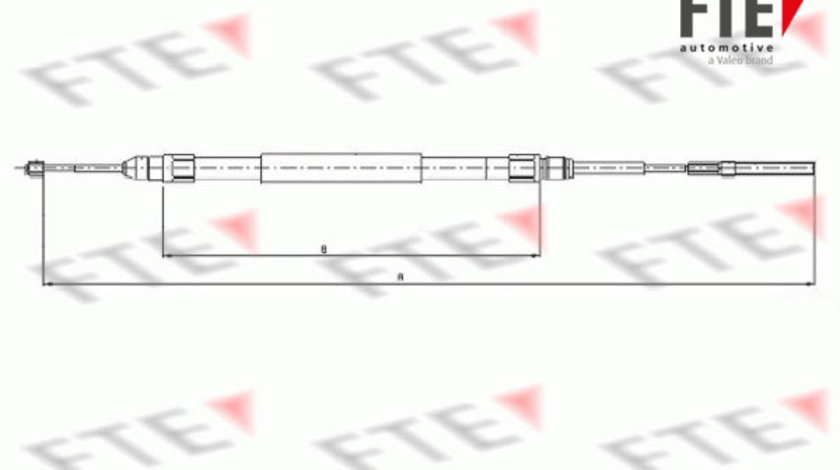 Cablu, frana de parcare spate dreapta (FBS03023 FTE) BMW