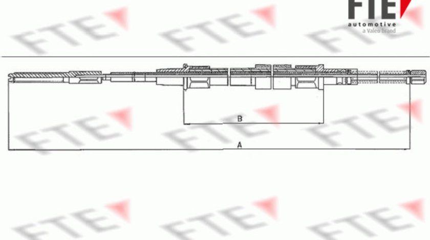 Cablu, frana de parcare spate (FBS02041 FTE) VW