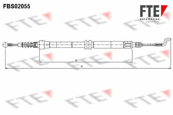 Cablu, frana de parcare spate (FBS02055 FTE) VW