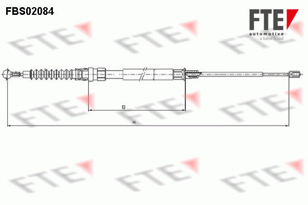 Cablu, frana de parcare spate (FBS02084 FTE) VW