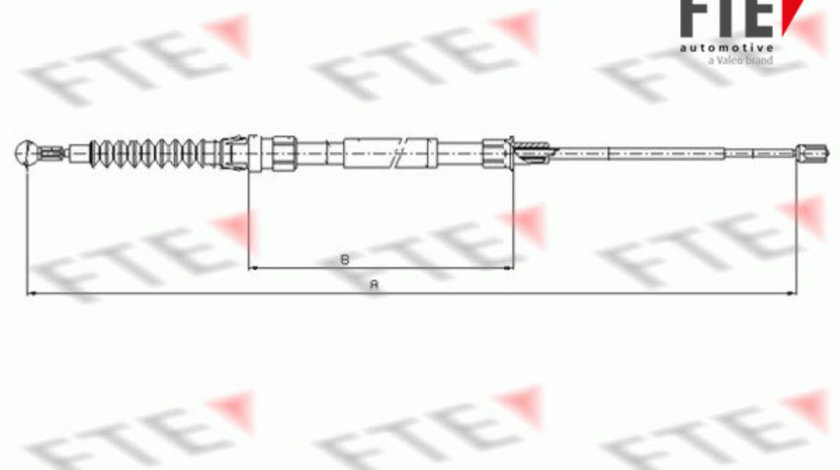 Cablu, frana de parcare spate (FBS02085 FTE) VW