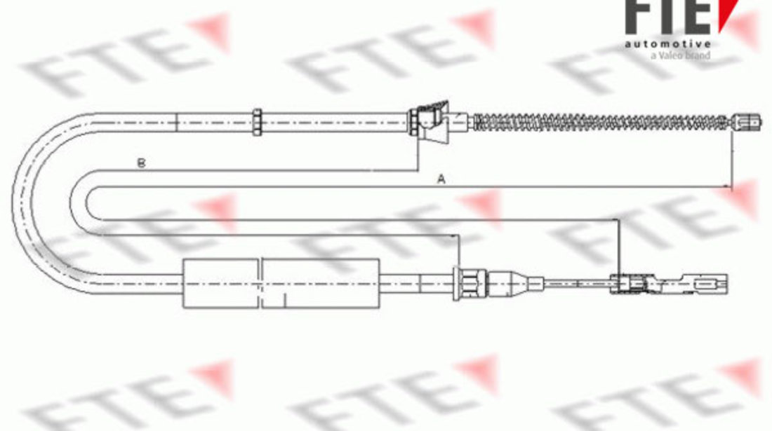 Cablu, frana de parcare spate (FBS02094 FTE) AUDI