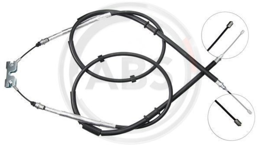 Cablu, frana de parcare spate (K10015 ABS) OPEL,VAUXHALL