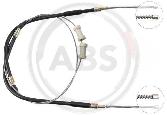 Cablu, frana de parcare spate (K10335 ABS) SKODA