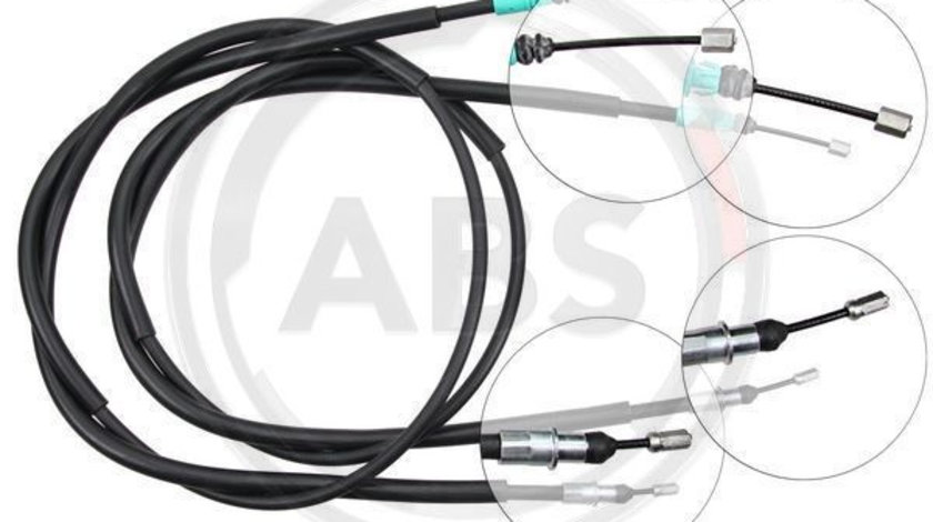 Cablu, frana de parcare spate (K10765 ABS) RENAULT