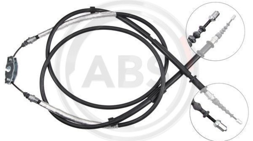 Cablu, frana de parcare spate (K12425 ABS) OPEL,VAUXHALL