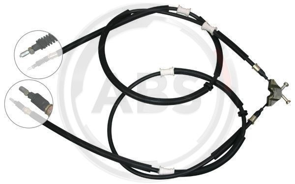 Cablu, frana de parcare spate (K17315 ABS) OPEL,VAUXHALL