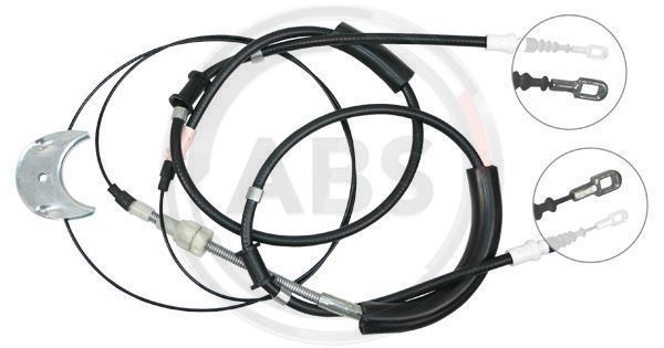 Cablu, frana de parcare spate (K17565 ABS) FORD