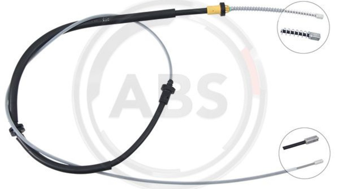 Cablu, frana de parcare spate (K17587 ABS) RENAULT,SMART