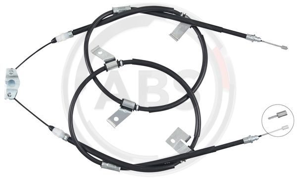 Cablu, frana de parcare spate (K17623 ABS) OPEL,VAUXHALL