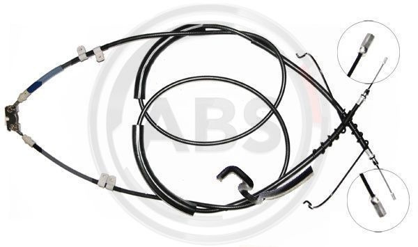 Cablu, frana de parcare spate (K17725 ABS) FORD