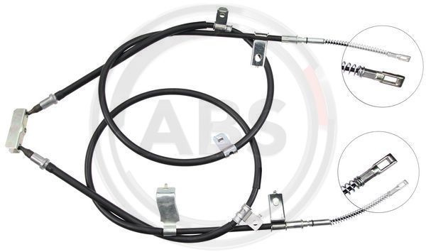 Cablu, frana de parcare spate (K19005 ABS) CHEVROLET,DAEWOO