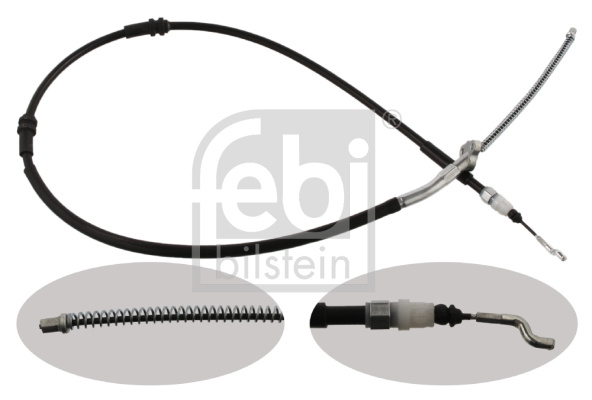Cablu, frana de parcare spate stanga (36712 FEBI BILSTEIN) VW