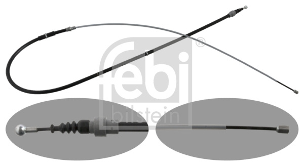 Cablu, frana de parcare spate stanga (48308 FEBI BILSTEIN) SKODA