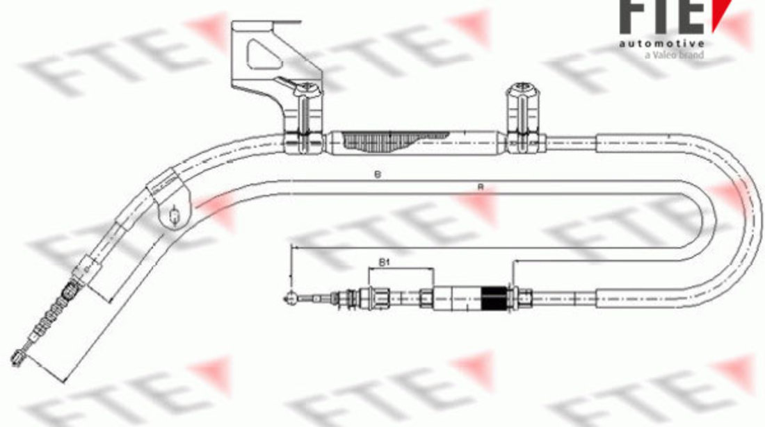 Cablu, frana de parcare spate stanga (FBS02063 FTE) VW