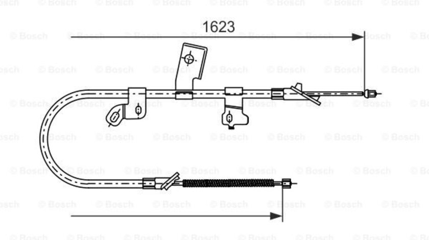 Cablu, frana de parcare stanga (1987477544 BOSCH) TOYOTA