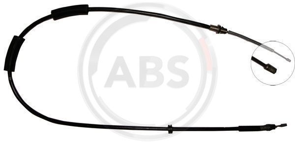 Cablu, frana de parcare stanga (K10715 ABS) FORD