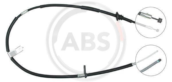 Cablu, frana de parcare stanga (K10897 ABS) HYUNDAI