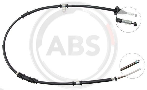 Cablu, frana de parcare stanga (K11337 ABS) MITSUBISHI