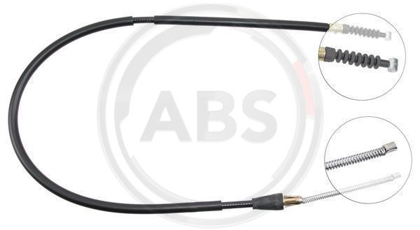 Cablu, frana de parcare stanga (K11477 ABS) MITSUBISHI