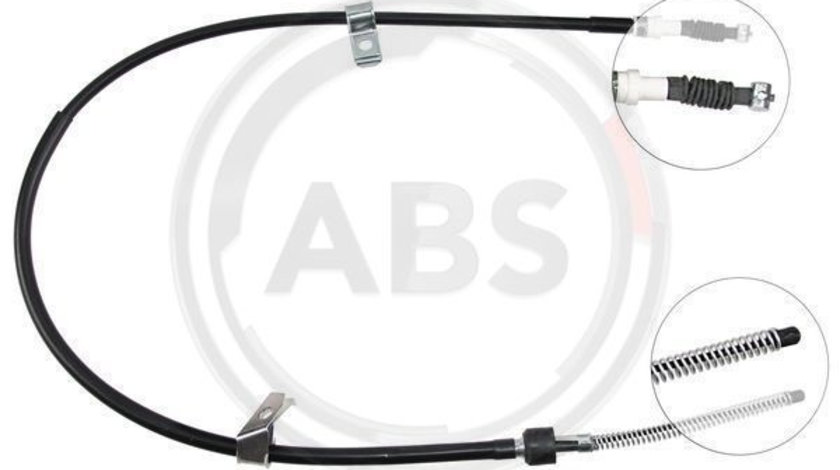 Cablu, frana de parcare stanga (K11487 ABS) HYUNDAI,MITSUBISHI