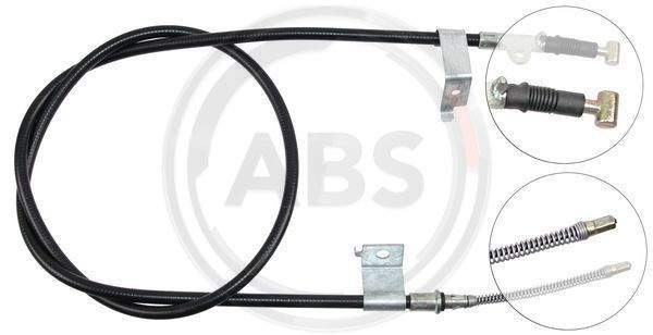 Cablu, frana de parcare stanga (K11797 ABS) NISSAN