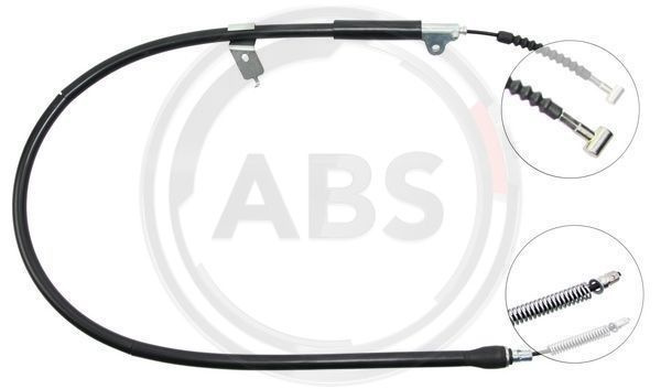 Cablu, frana de parcare stanga (K11837 ABS) NISSAN