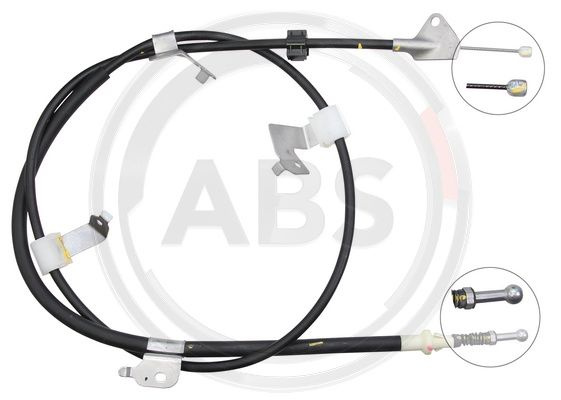 Cablu, frana de parcare stanga (K12069 ABS) TOYOTA