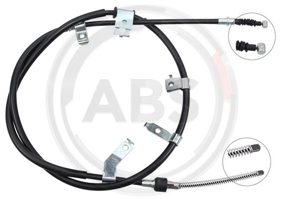 Cablu, frana de parcare stanga (K12079 ABS) MITSUBISHI