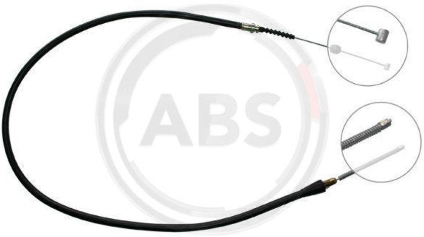 Cablu, frana de parcare stanga (K12107 ABS) OPEL,VAUXHALL