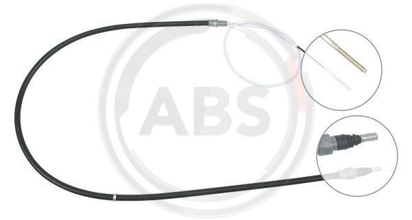 Cablu, frana de parcare stanga (K12846 ABS) VW
