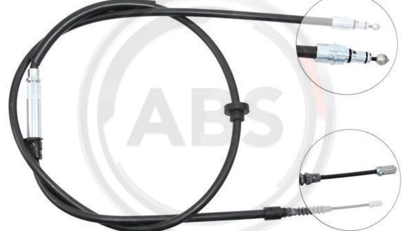 Cablu, frana de parcare stanga (K12876 ABS) VW