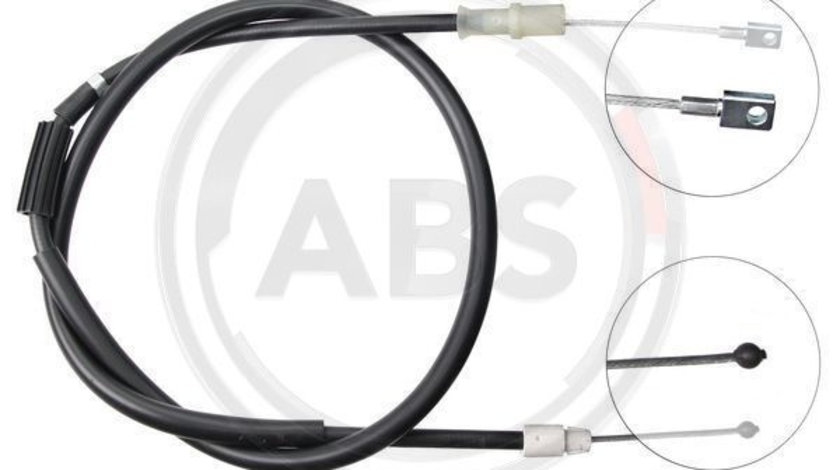 Cablu, frana de parcare stanga (K13406 ABS) MERCEDES-BENZ,VW