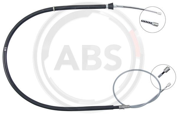 Cablu, frana de parcare stanga (K14054 ABS) SEAT,SKODA,VW