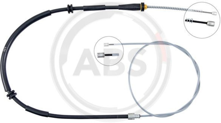 Cablu, frana de parcare stanga (K14081 ABS) MERCEDES-BENZ,RENAULT