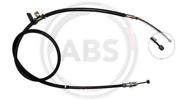 Cablu, frana de parcare stanga (K14857 ABS) MITSUBISHI