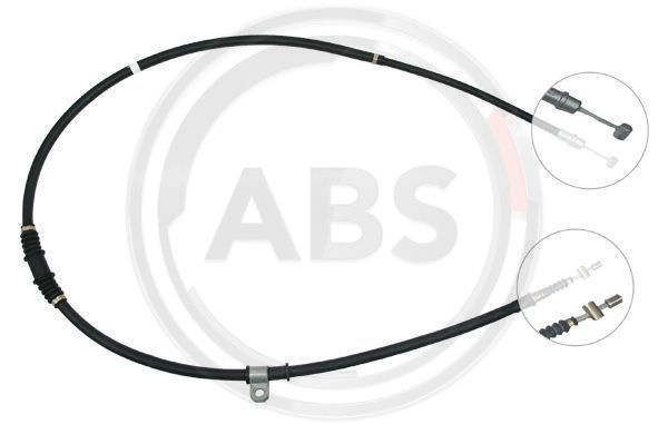 Cablu, frana de parcare stanga (K14897 ABS) MITSUBISHI,PROTON