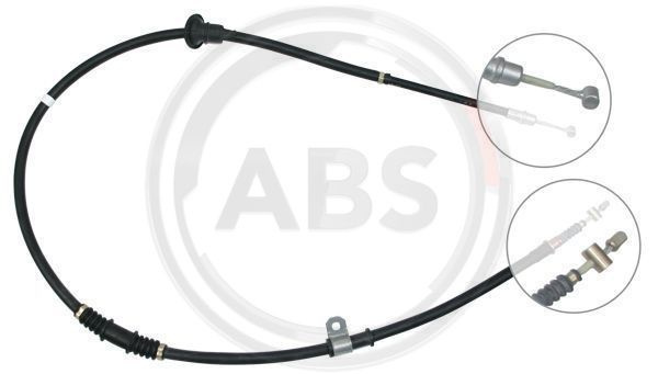 Cablu, frana de parcare stanga (K14937 ABS) MITSUBISHI