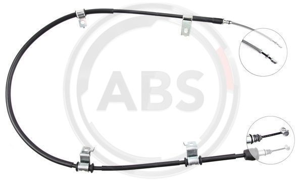 Cablu, frana de parcare stanga (K15347 ABS) HYUNDAI
