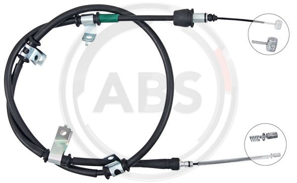Cablu, frana de parcare stanga (K16003 ABS) HYUNDAI,KIA