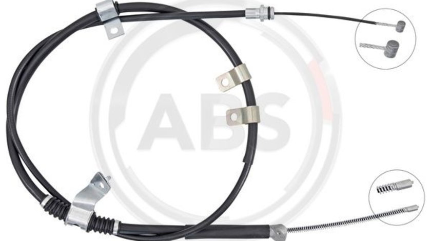 Cablu, frana de parcare stanga (K16093 ABS) MITSUBISHI
