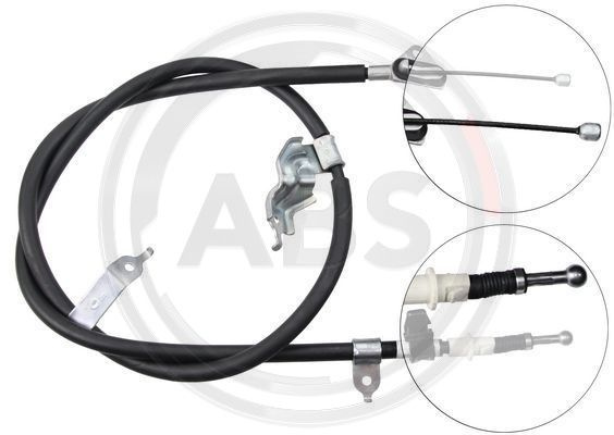 Cablu, frana de parcare stanga (K16597 ABS) DAIHATSU,TOYOTA