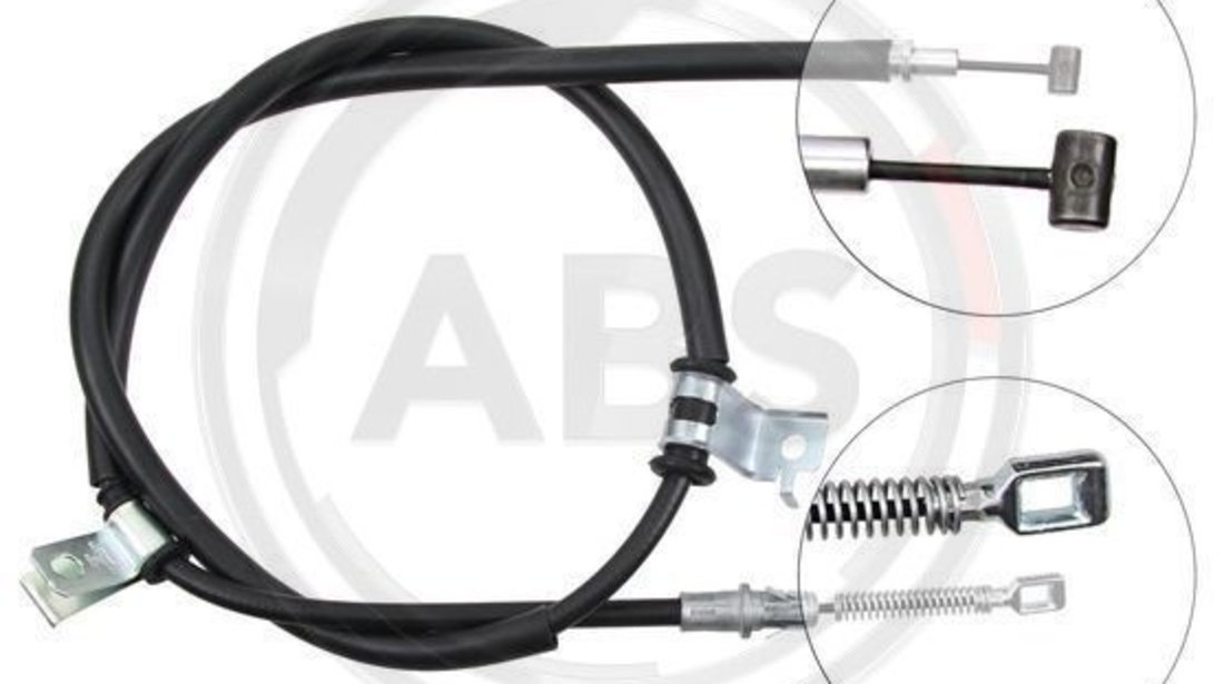 Cablu, frana de parcare stanga (K17037 ABS) CHEVROLET,OPEL,VAUXHALL