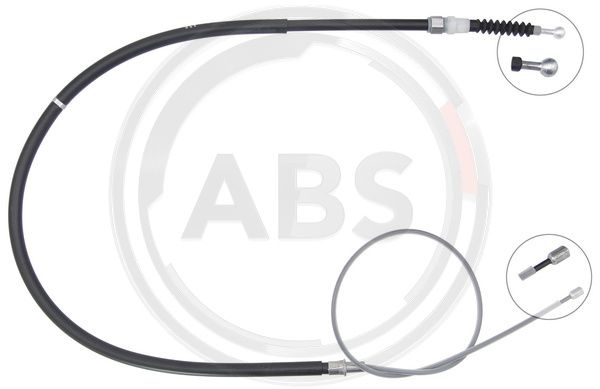 Cablu, frana de parcare stanga (K17271 ABS) SKODA