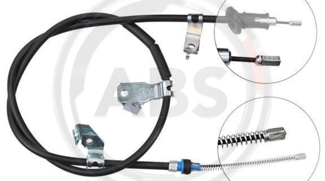 Cablu, frana de parcare stanga (K17287 ABS) MITSUBISHI,SMART
